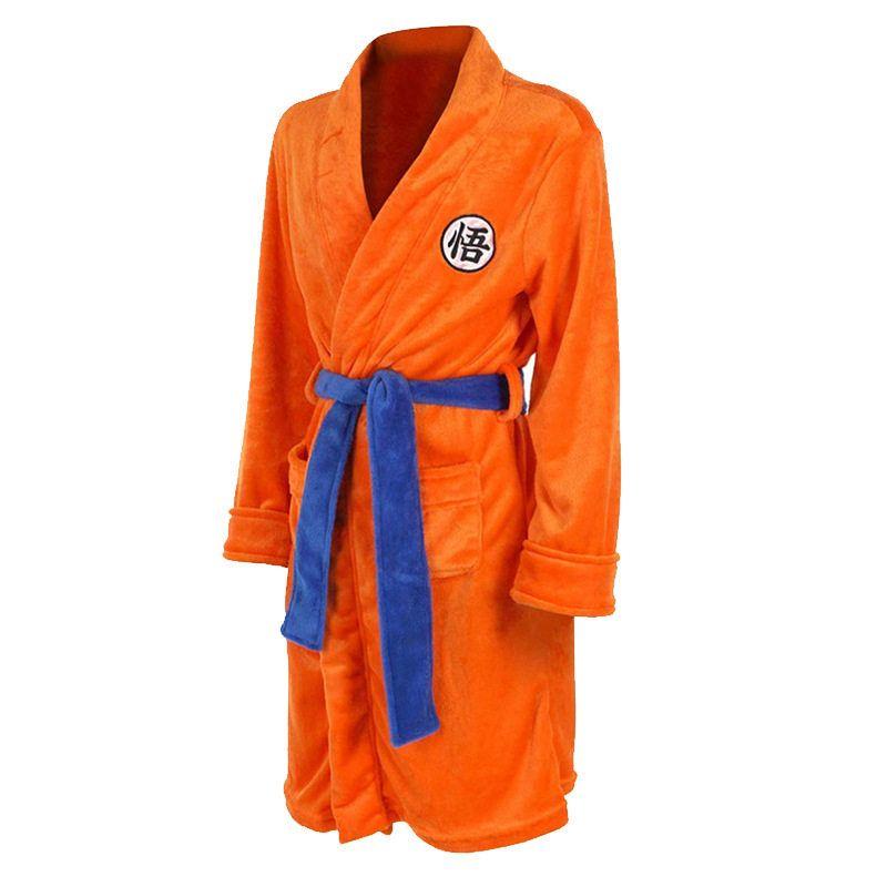 Anime Dragon Ball Cosplay Kleidung Nachthemd Son Goku Flanell Bademantel Europäische Größe Goku Rollenspiel Cosplay