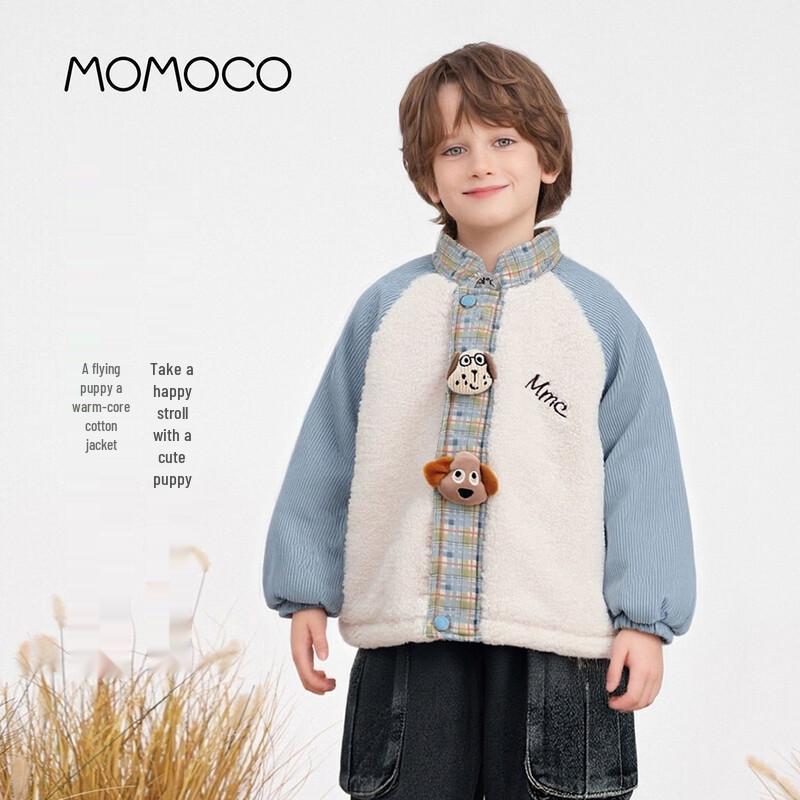 Зимняя утепленная куртка для мальчиков MOMOCO с плюшевой подкладкой 150