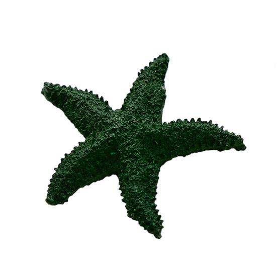 Starfish Figurine Resin Starfish Aquarium Decoration Realistic Artificial Starfish Ornament for Fish Tank Home Nautical Decor DIY Crafts зелёный