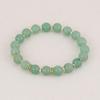 Elegant Semi-Precious Stone Beaded Bracelet - Light Luxury, High-End, Versatile Elastic Round Beads for Couples
