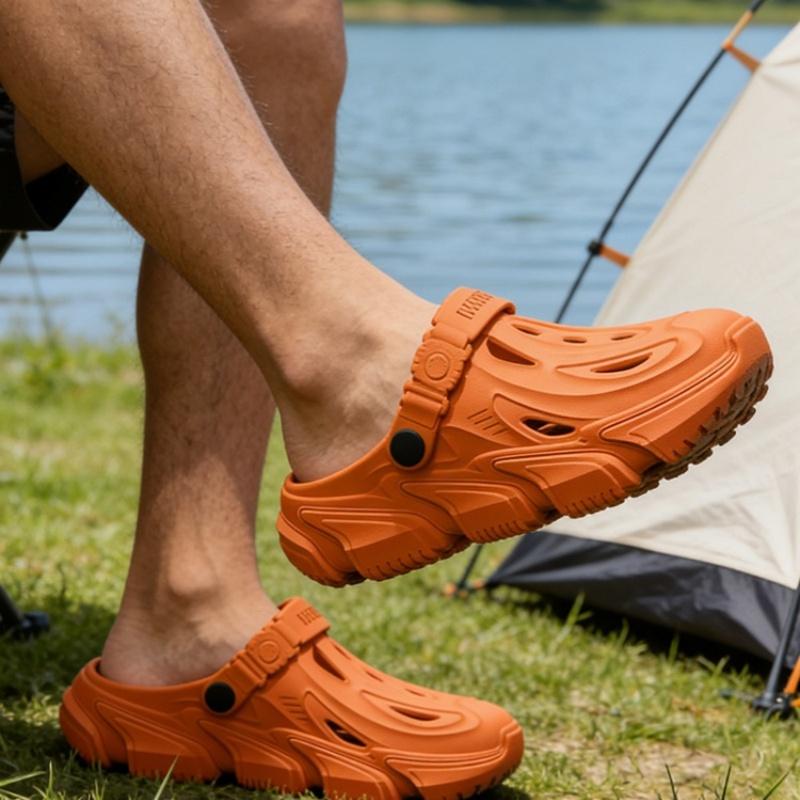 Herren Neue Frühjahrs- und Sommer-Stil Mecha-Stil Eva Bequem Lässig Weich Dicke Sohle Einfach Innen Haus Außen Urlaub Vielseitig Clogs