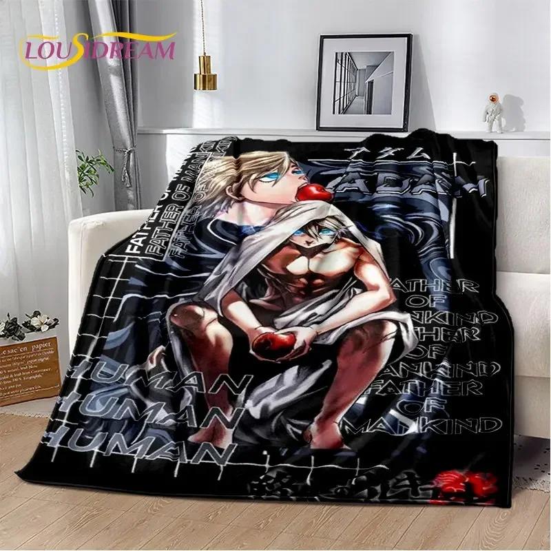 Record of Ragnarok Anime Cartoon Weiche Plüschdecke, Flanelldecke, Überwurfdecke für Wohnzimmer, Schlafzimmer, Bett, Sofa, Picknick-Abdeckung