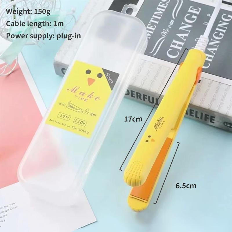 Mini kawaii kulma na rovné vlasy rovná kulma na dvojí použití dlaha elektrická kulma studentská kolej cestovní přenosná