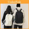 Simple Solid Color Large Capacity Student Leisure Backpack For Daily Use