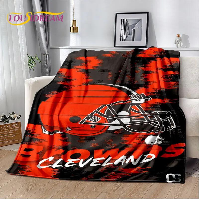 American Football Rugby Soft Plush Blanket,Flannel Blanket Throw Blanket for Living Room Bedroom Bed Sofa Picnic Cover Kids Warm