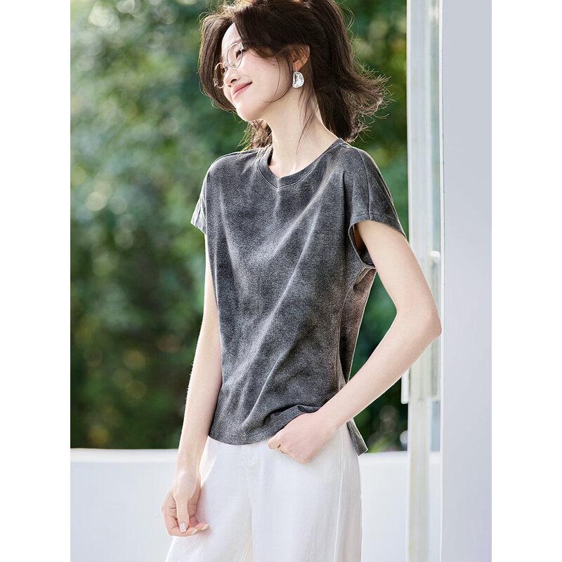 Women s Slim Fit Breathable Split Hem T-Shirt M