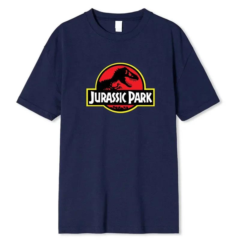 Jurassic Park T-Shirt Men 100% Cotton Printed T-Shirts Casual Women Funny Tops Jurassic World Tees Short Sleeve Cool T-shirt