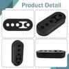 4PCS Rubber Exhaust Hanger, Exhaust Muffler Bracket, 4 Holes Exhaust Adjusta