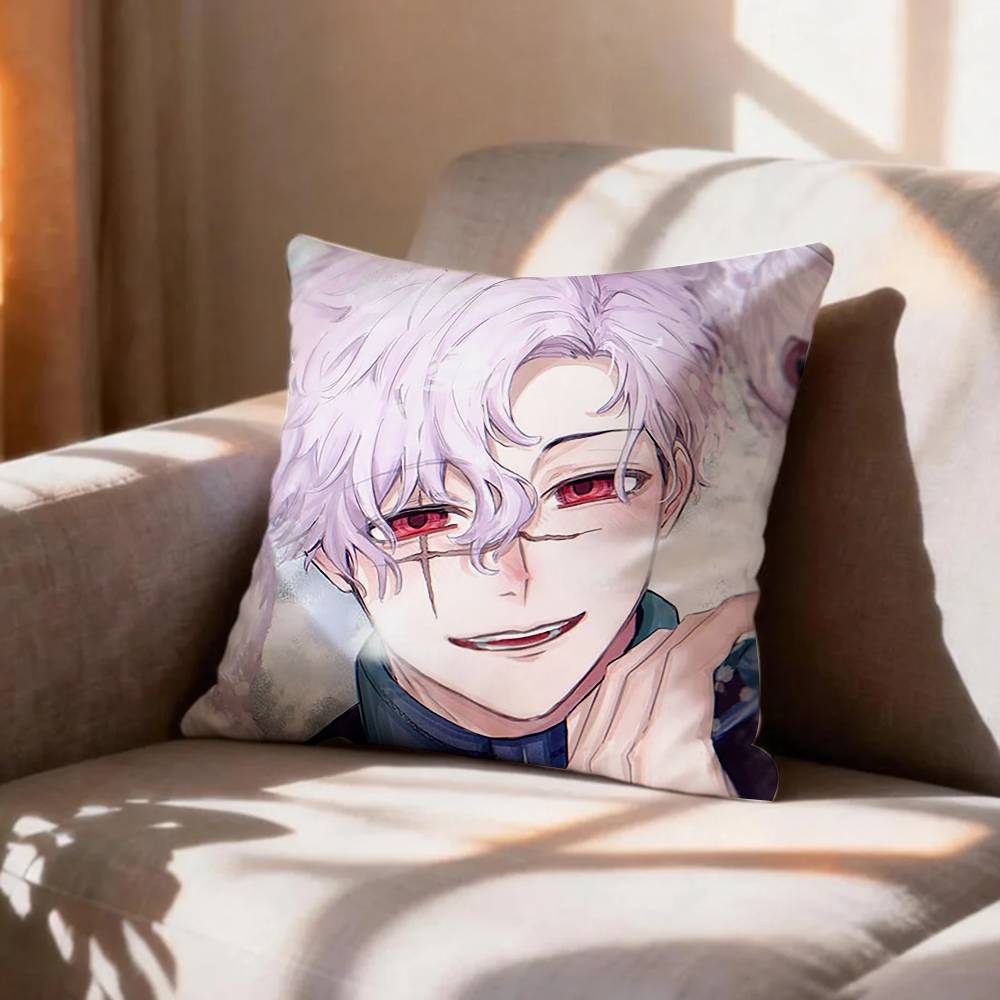 Blue Lock Manga Character Bunny Iglesias Pillow Case Pattern Printed Pillowcase For Living Room Sofa Cushion Cover