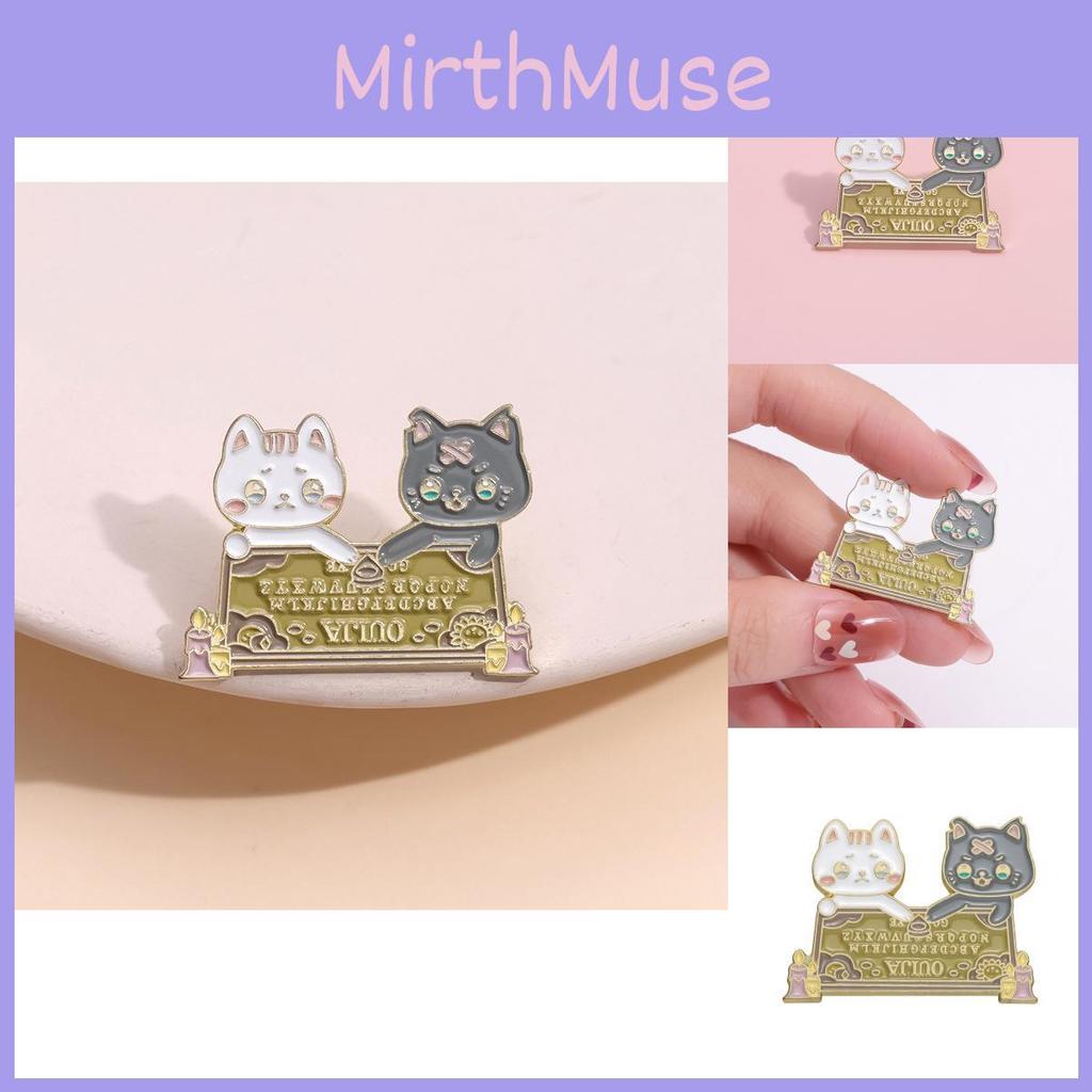 Adorable Cat-themed Cute Couple Brooch In All-matching Alloy Material For Unique Fashion