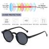 Retro Designer Leopard Black UV400 Sunglasses Vintage Round Driving Glasses for Women