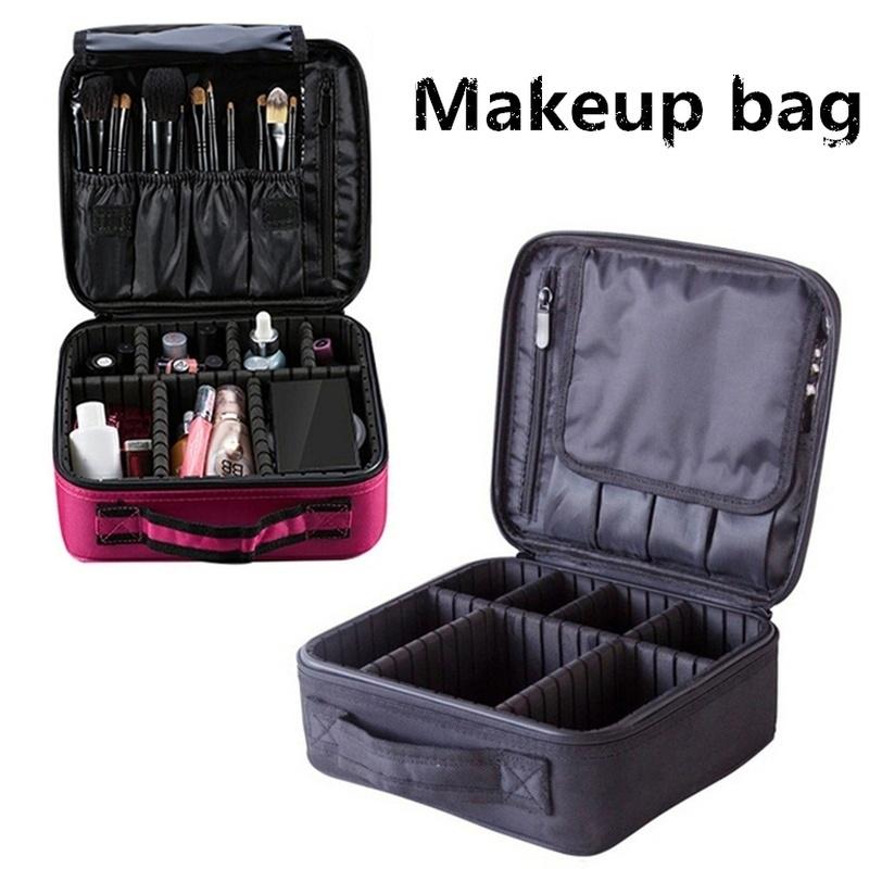 Women Cosmetic Makeup Cosmetic Organizer Bag Folding Travel Makeup