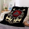 Viking Theme Printed Blanket - Perfect for Couch, Bed, Travel & Outdoor Use | Machine Washable, Cozy & Durable.
