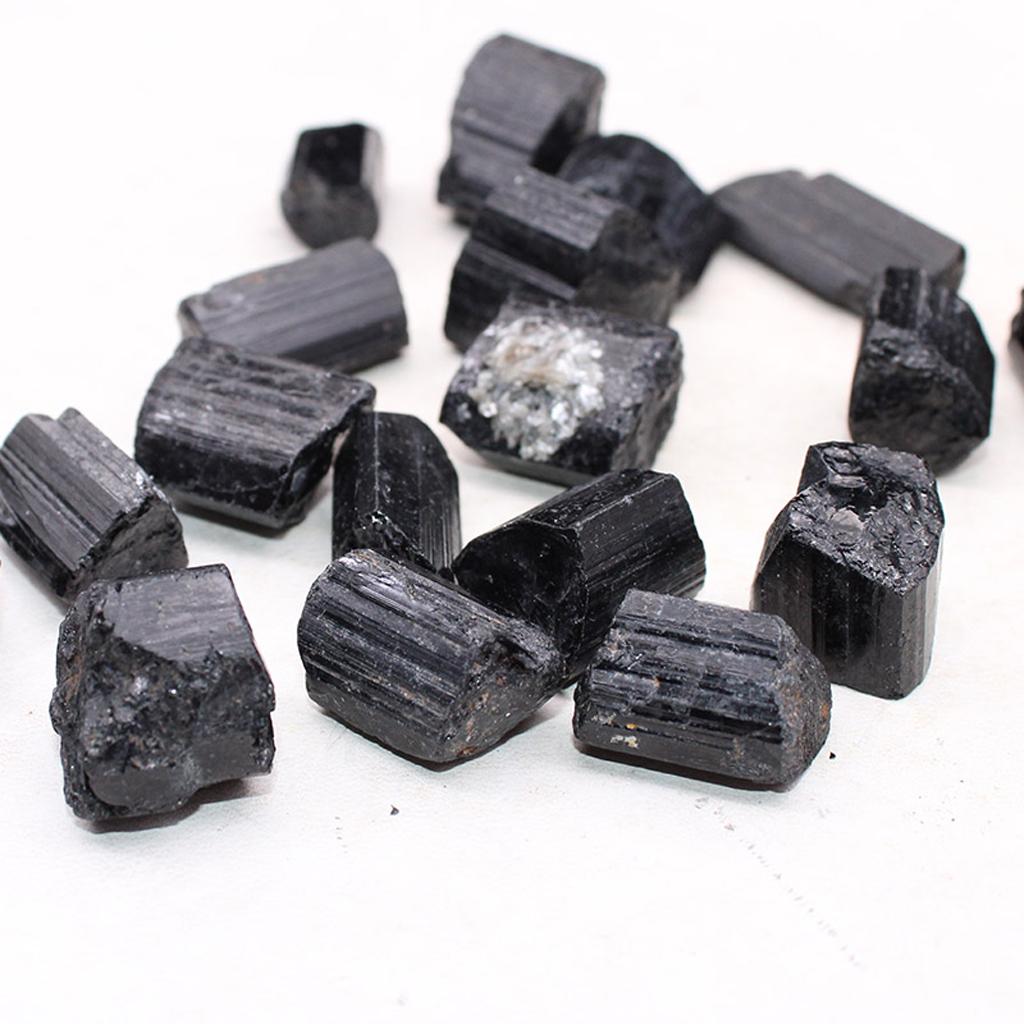 Positive Energy Healing for Raw Gemstone Necklace Black Stone Pendant Necklace G