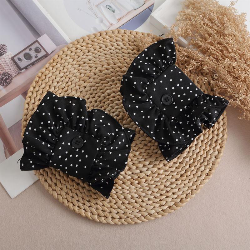 Detachable Ruffle Flare Hand Sleeves Pleated Decoration Wrist Sweater Shirt Cuff Cosplay Dress Accessories