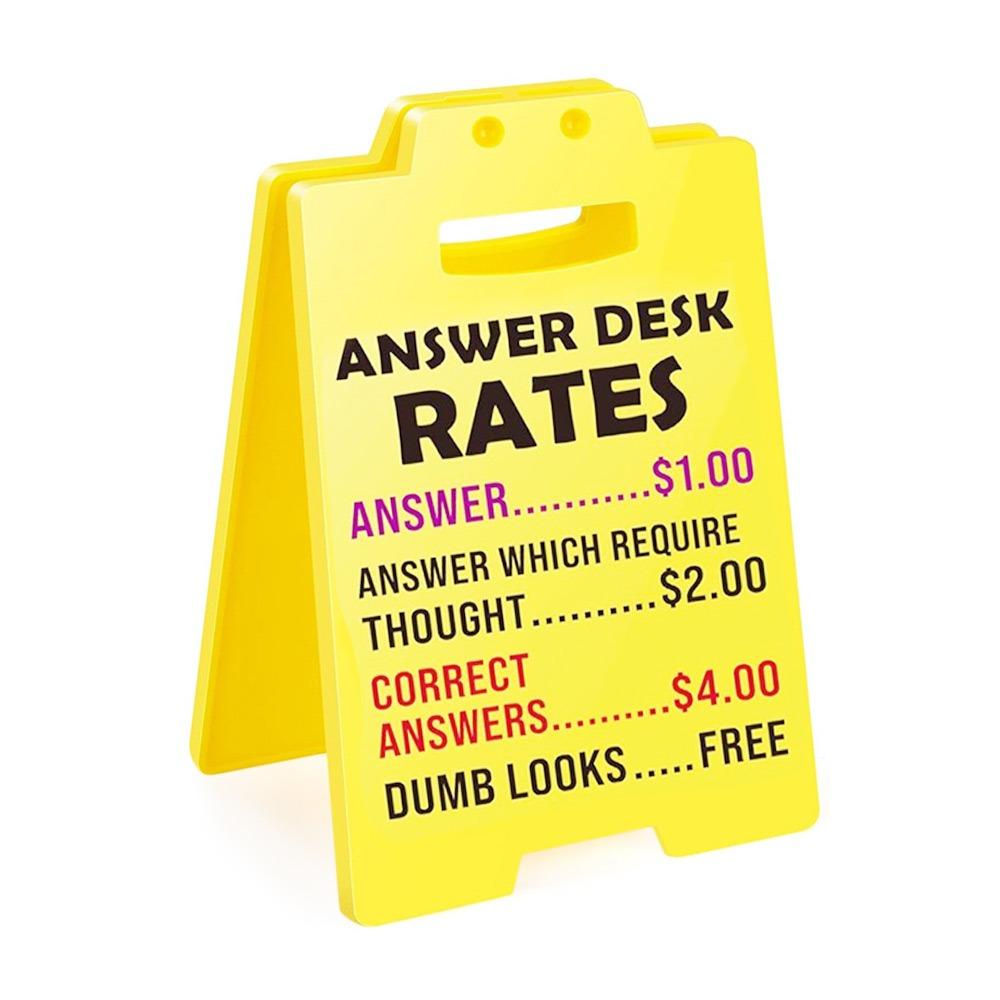 Yellow Funny Office Decor Acrylic Office Decorations Durable Office Signage  for Home Decor