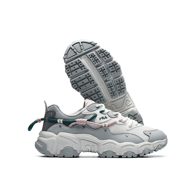 Fila Cat Paw 2.0 Sports Fashion Low-Top Casual Running Shoes Women Sneaker White Gray F12W134108FBL