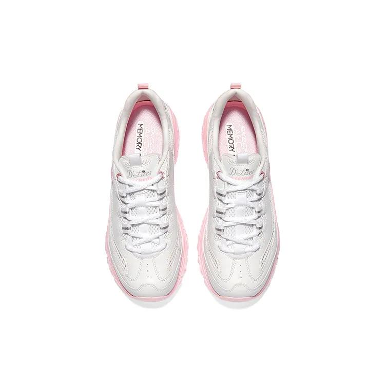 Skechers D'lites 1.0 'Blanco Rosa' para Mujer (Unisexo) Zapatillas Chunky 896192 WPK
