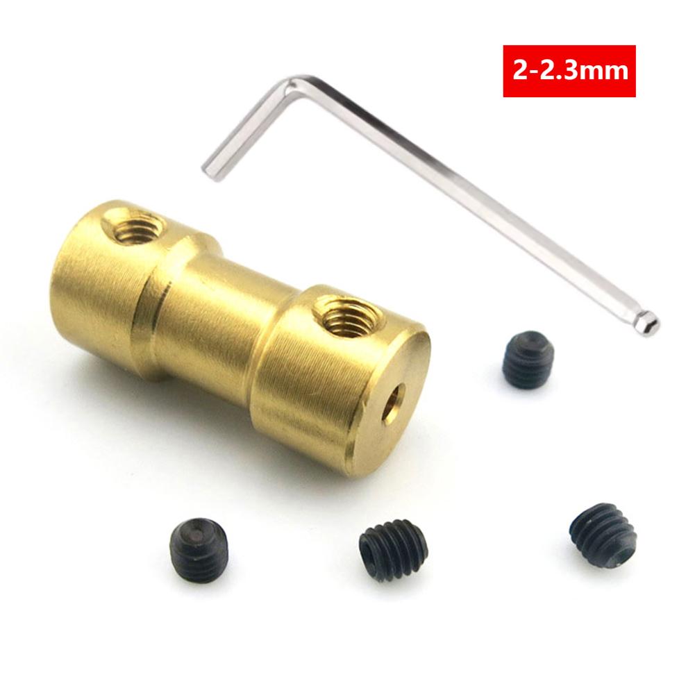 

2/2,3/3/3,17/4/5/6 мм Морська латунна муфта з гвинтами Аксесуари для муфти Латунь для човна з дистанційним керуванням Автомобільний робот Моторний вал Деталі човна