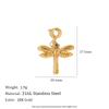 MamacitaSlay 316L Stainless Steel Butterfly Heart Animal Bikini Charms Jewelry DIY Waterproof Pendant Women's Creative Jewelry