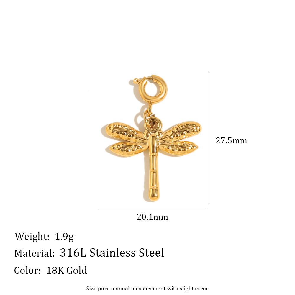 MamacitaSlay 316L Stainless Steel Butterfly Heart Animal Bikini Charms Jewelry DIY Waterproof Pendant Women's Creative Jewelry