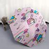 Little Twin Stars,Sanrio Automatic Folding Umbrella Simple 8 Rib Design, Bright Cartoon Pattern, Durable Iron Frame, Suitable For Travel, Ou