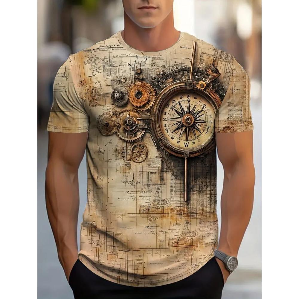 Casual Versatile Fashion Men's Top Short Sleeve Comfortable Daily T-Shirts Men’s