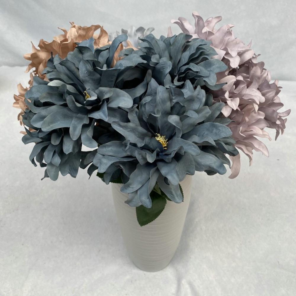 45CM Dahlia Bunch Flowers 7 Heads Fake Flowers New Dahlia Artificial Flower  Home Decor