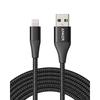 Kabel Anker PowerLine+ II Lightning Cable MFi Certified Heavy Duty Kompatibilní s iPhone 14 / 13 / 12 / SE (3. generace) iPad (3,0 m Černá)