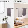 Stainless Steel Towel Bar Retractable Wall Mounted Towel Rack Rustproof Towel Organizer Rod for Bathroom Kitchen Accessories
