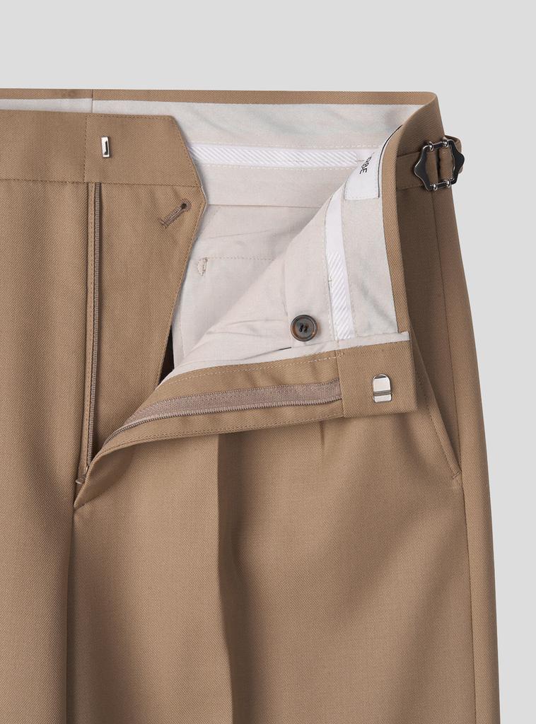 Kuleube High Waist Flare Pants (Beige)