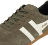 Gola Harrier Suede Sneakers (CMA192) Khaki Green/white/black