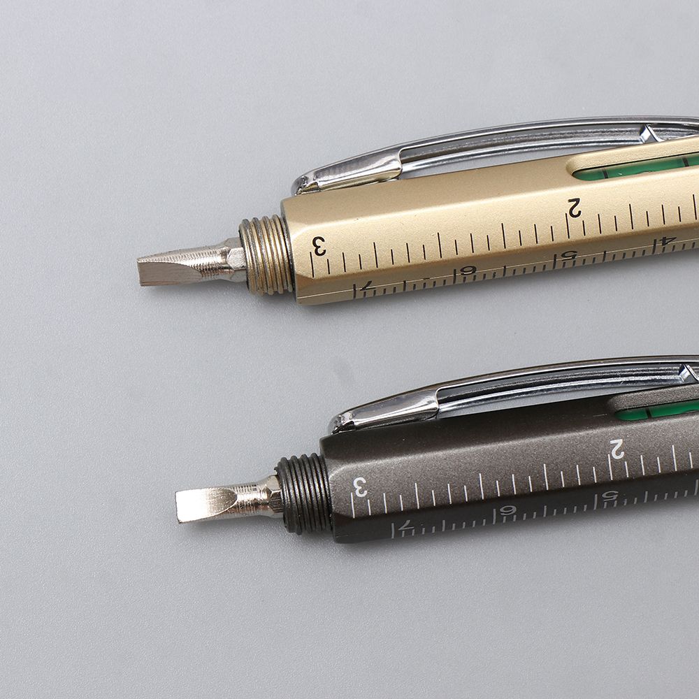 Plastic Screwdriver Spirit Level Ruler Gadgets Multi-functional Pen Ballpoint Pen Capacitive Pen
