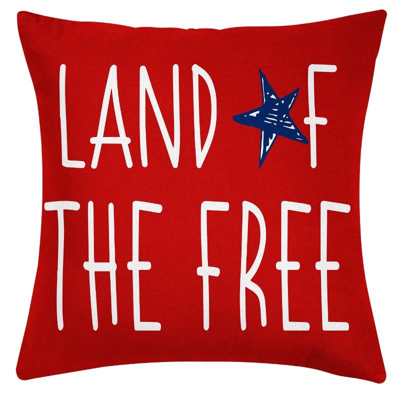 

Новый День Независимости Короткий Флис Принт Украшение для Дома Гостиная Диванная Подушка Наволочка