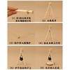 Doll House Simulation Mini Match Miniature Ceiling Furnace Model Ornaments Outdoor Scene Diy Handmade Decoration Accessories