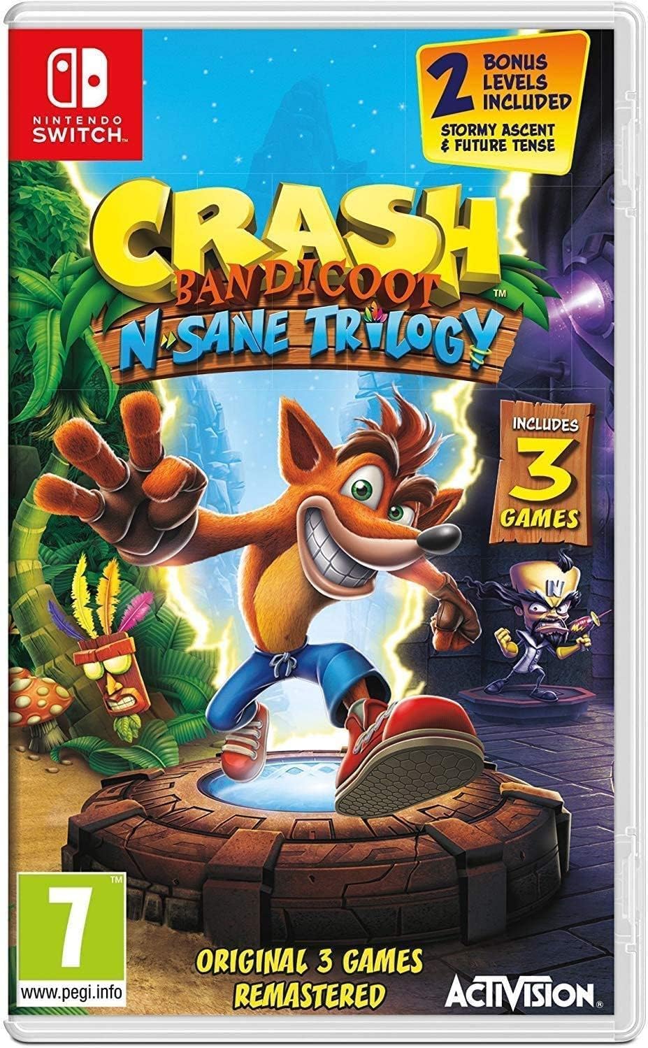 Crash Bandicoot Sane Trilogy Северный Switch N. (Импорт Америки) -
