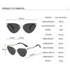 Fashion Sexy Cat Eye Metal Sunglasses Women Men Luxury Gradient Brand Sun Glasses Outdoor Travel Shopping Lady Man Eyewear UV400