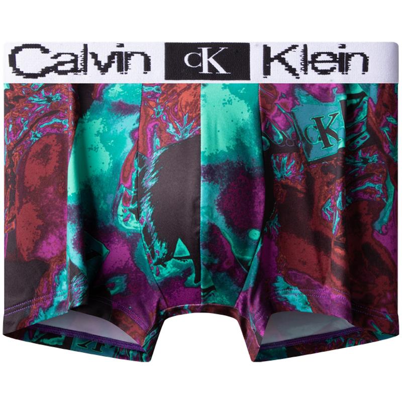 

Calvin Klein Серия CK96 Маленький Квадратный Принт Низкая Посадка Трусы Против Натирания Мужское Нижнее Белье Цветной-Синий NB3690H6P M