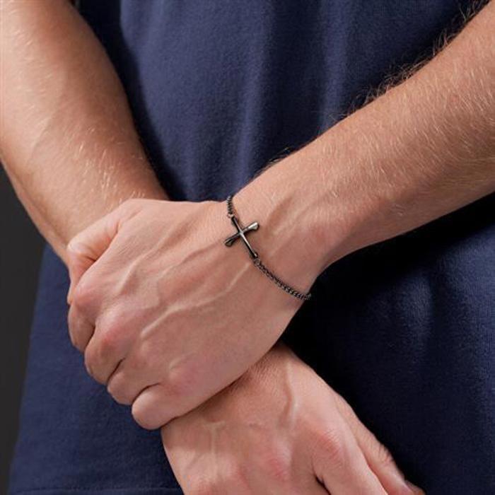 Bracelet - Police - PEAGB0032605 - Acier noir - Longueur 18,5 cm - Design moderne