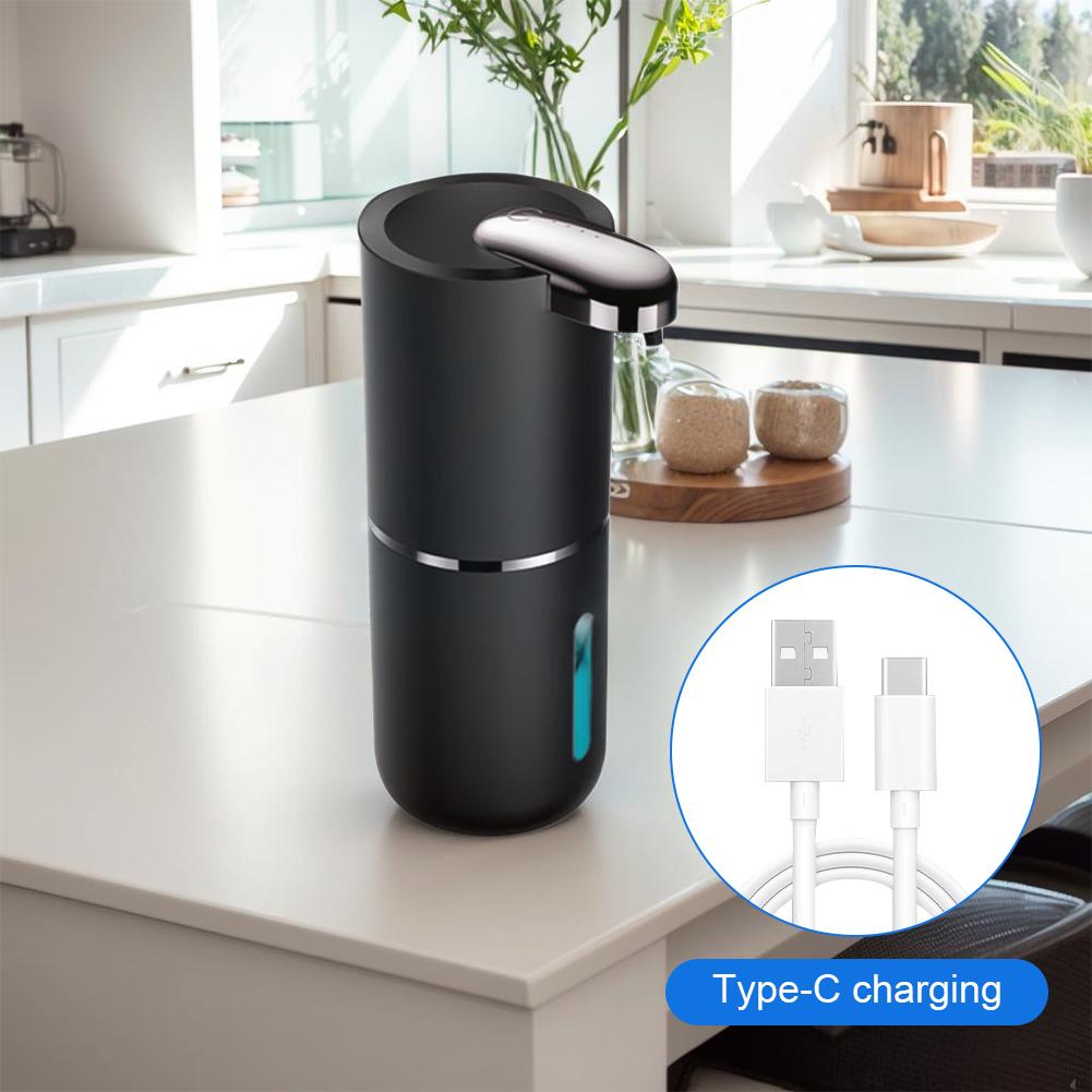 380ml Automatic Touchless Soap Dispenser with USB Charging and Infrared Sensor for Home Bathroom and Kitchen Use