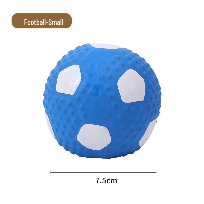 Squeaky Latex Rugby Football Dog Toy - Durable Chew & Stress Relief