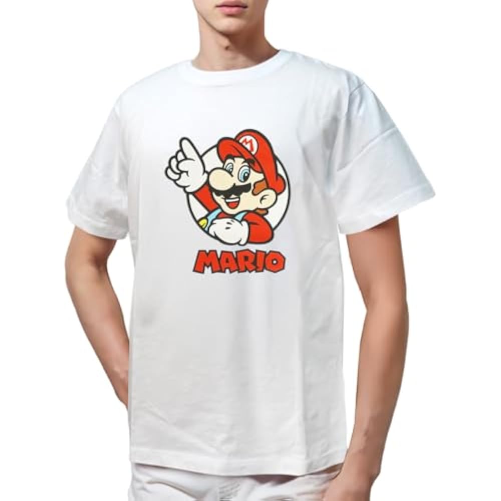 [Fine Plus] T-shirt, Short Sleeve, Super Mario, Super Mario, Print Toy, Character