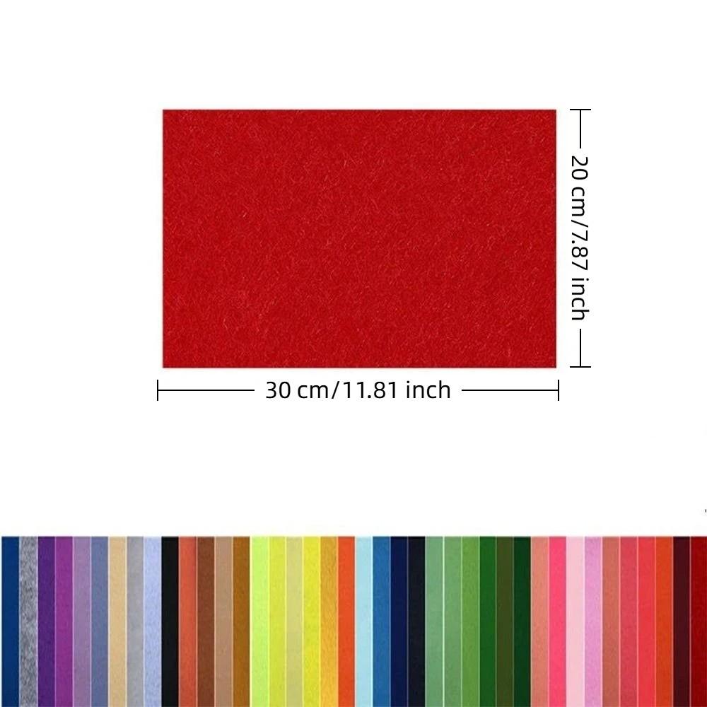 20 Sheets New Multicolor Felt Fabric Sheet 20x30cm DIY Nonwoven Fabric Art Craft Handmade Fabric Sewing