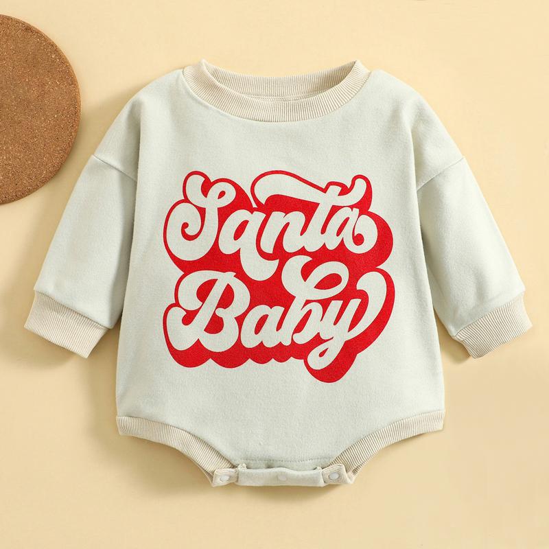 

Детский комбинезон для малышей с буквенным принтом и длинными рукавами, круглый вырез, комбинезон, топ