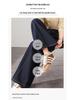 Women's Retro Dark Blue Straight-Leg Jeans - Slimming, Floor-Length, Versatile Winter Casual Pants