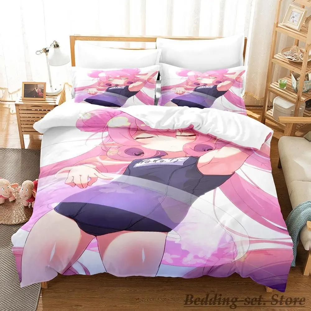 Pink Neneka Bedding Set Single Twin Full Queen King Size Bed Set Adult Kid Bedroom Duvetcover Sets Anime Parure De Lit Bed
