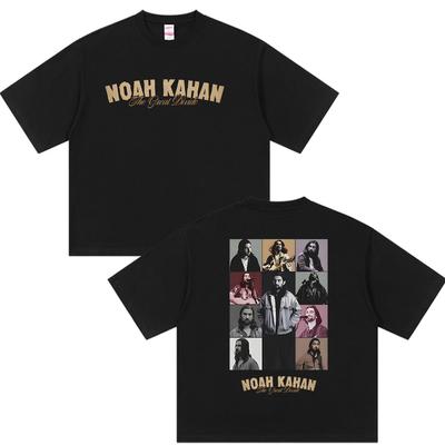 Noah Kahan The Great Divide Tour 2026 Graphic T Shirt Unisexs Vintage Hip Hop Short Sleeve Tshirts 100 Cotton Tshirt Streetwear