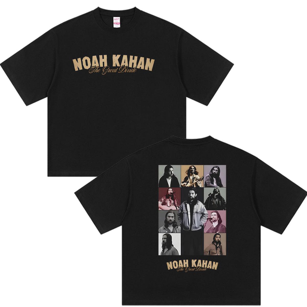

Noah Kahan The Great Divide Tour 2026 Graphic T Shirt Unisexs Vintage Hip Hop Short Sleeve Tshirts 100 Cotton Tshirt Streetwear 4XL