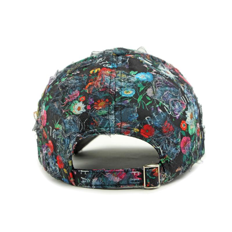 Printed Hat Women Baseball Cap Outdoor Sun Protection Hat Flower Cap