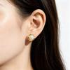 Elegant Geometric Glaze Pearl Stud Earrings: Versatile Korean-Style Fashion Accessories